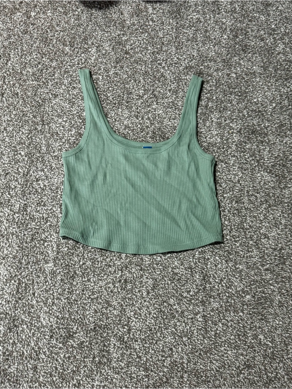 Old Navy Ribbed Scoop Tank Top - Sage